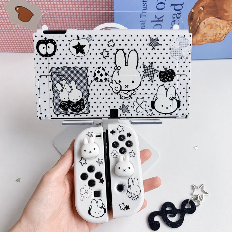 Gaming Accessories Controller - Cute Miffy Protective Case for Nintendo