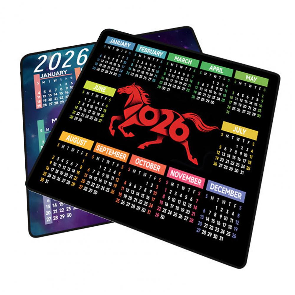 Gaming Accessories For Laptop - 2026 Calendar Mouse Pad Waterproof Home