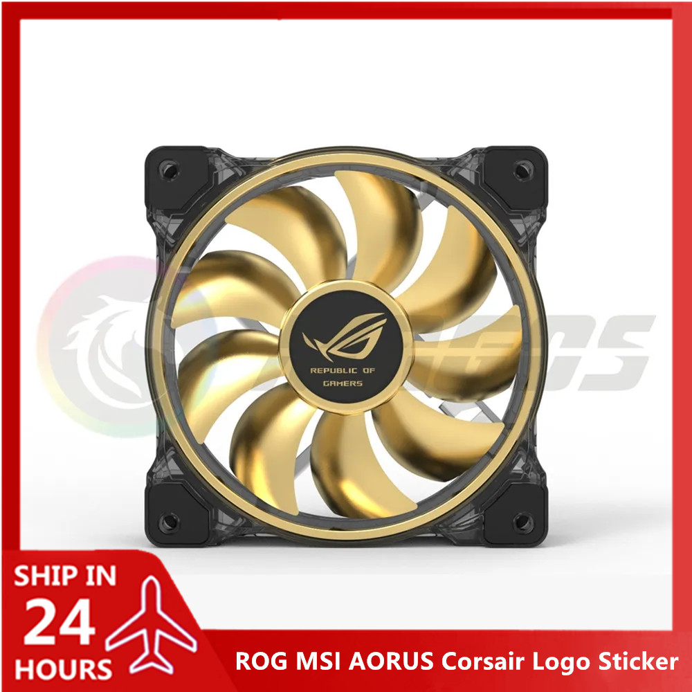Gaming Accessories Room - PC Gamer Cabinet Fan Logo Sticker