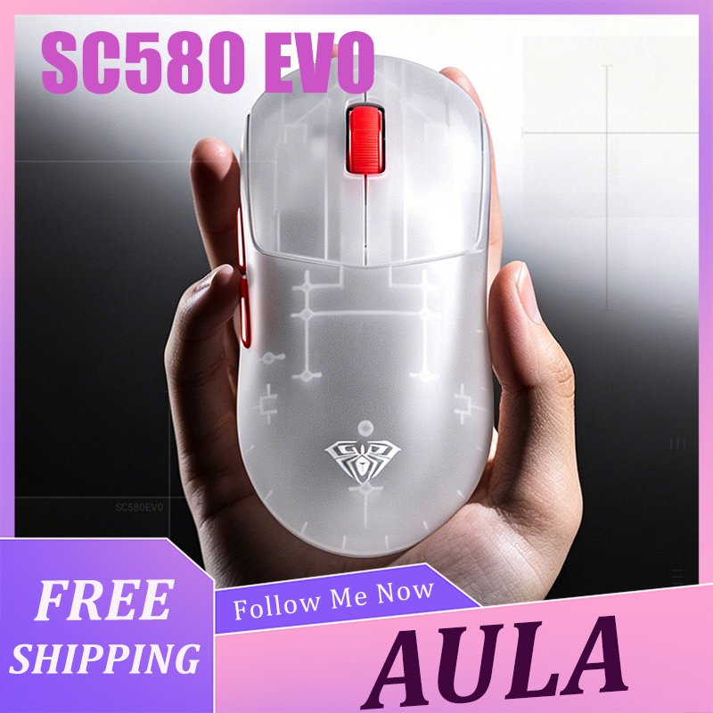 Gaming Accessories For Laptop - AULA SC580 EVO Mouse Lightweight Wireless