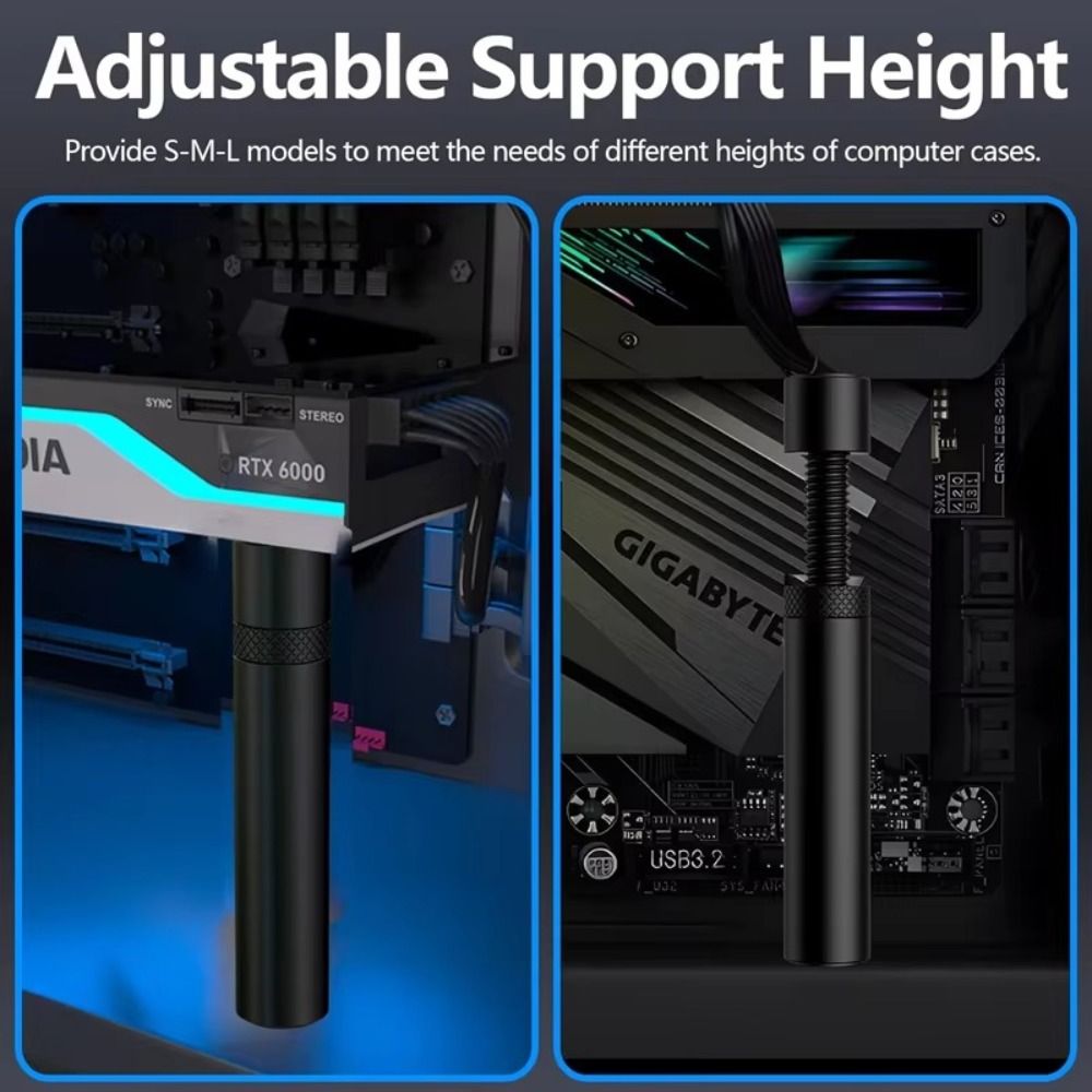 Adjustable Aluminum Graphics C - Vertical Gpu Bracket 评论和价格