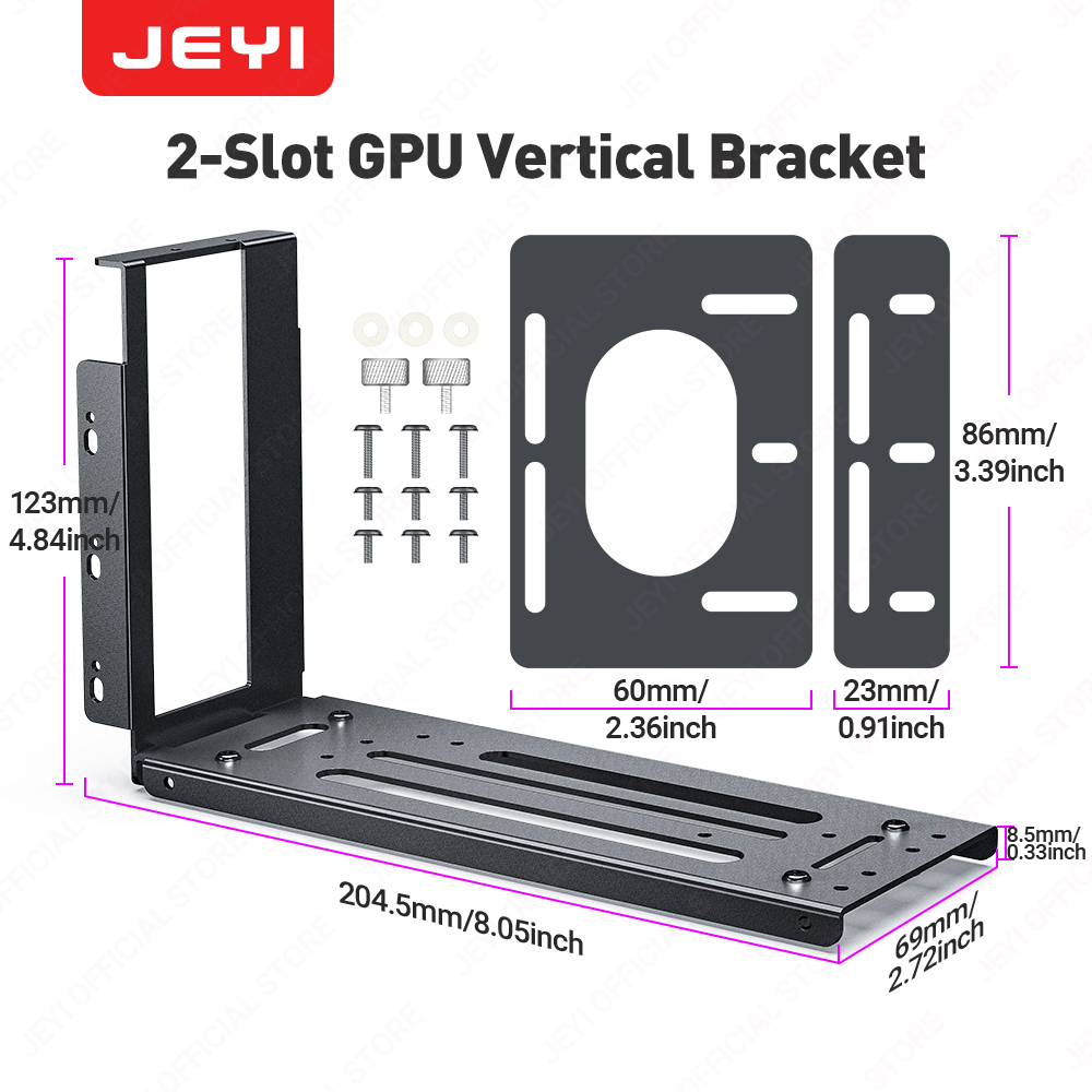 JEYI Vertical Graphics Card Mo - Vertical Gpu Bracket 评论和价格