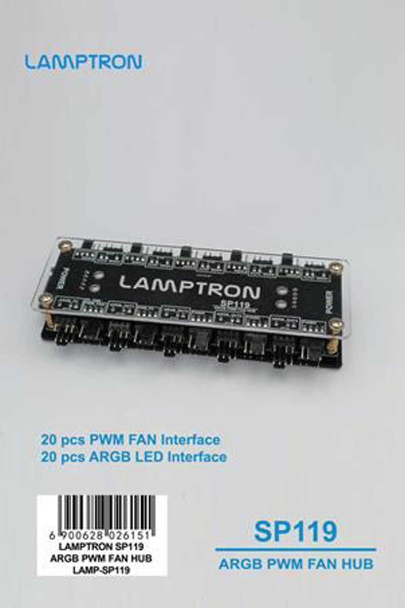 LAMPTRON 20-Way ARGB PWM Fan H - Gaming Hardware And Accessories 评论和价格