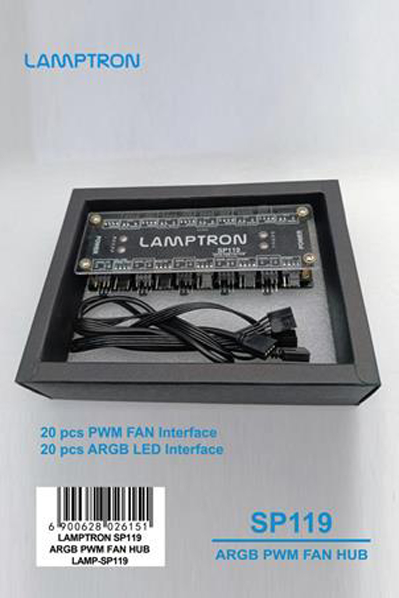 LAMPTRON 20-Way ARGB PWM Fan H - Gaming Hardware And Accessories 评论和价格