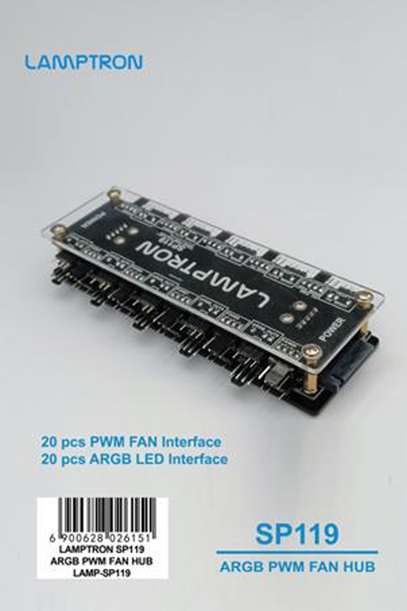 LAMPTRON 20-Way ARGB PWM Fan H - Gaming Hardware And Accessories 评论和价格