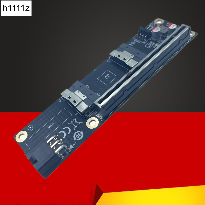 NEW 2 Port SlimSAS 8i x2 to PC - Vertical Gpu Bracket 评论和价格