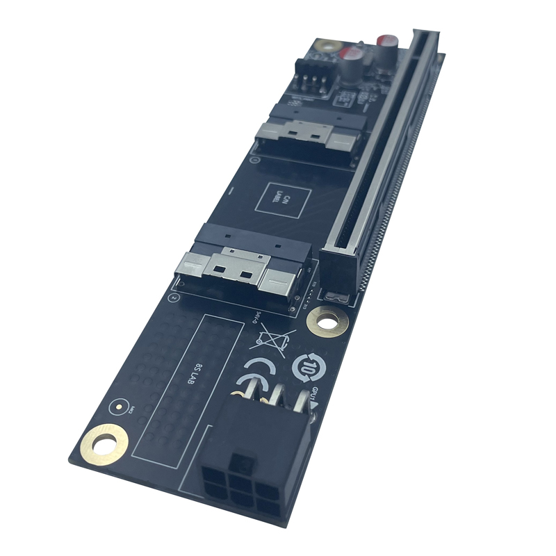 NEW 2 Port SlimSAS 8i x2 to PC - Vertical Gpu Bracket 评论和价格